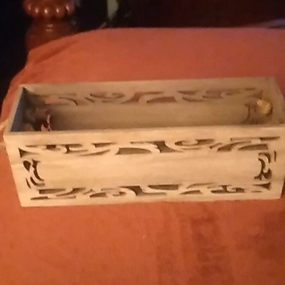 Wooden Box with Handles